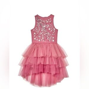Tutu Du Monde kids Pink Layered Tulle Kids Dress 8-9Size